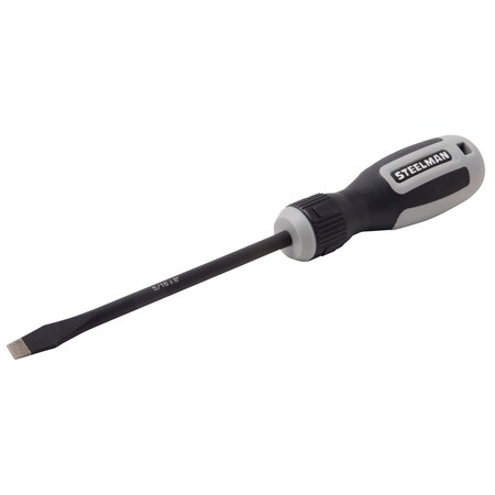 Steelman Slotted Diamond Tip Screwdriver, 5/16 x 6" 41864